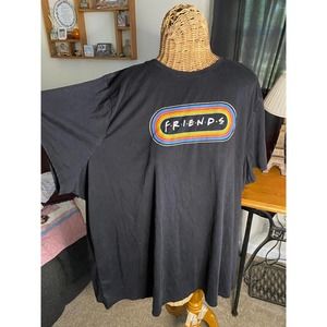 Friends Lane Bryant size 38/40  black short sleeve shirt . NWT